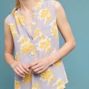 Porridge, lilac floral tank, size small